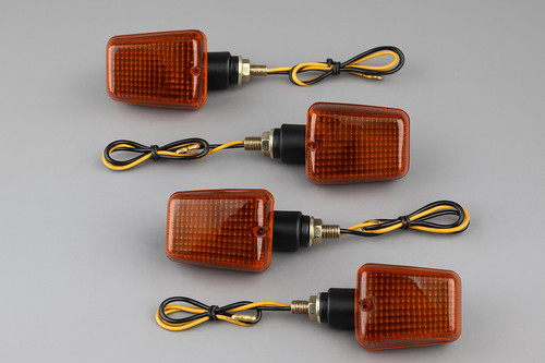 Blinker set schwarz orange - set,